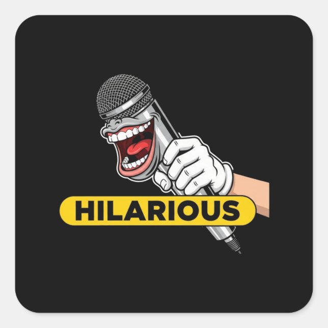 funny gift, humor, joke, hilarious, comedy T-Shirt Square Sticker (Front)