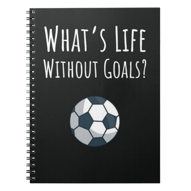 Funny Gift Ideas For A Soccer Fan Sports For Him Notebook (Front)