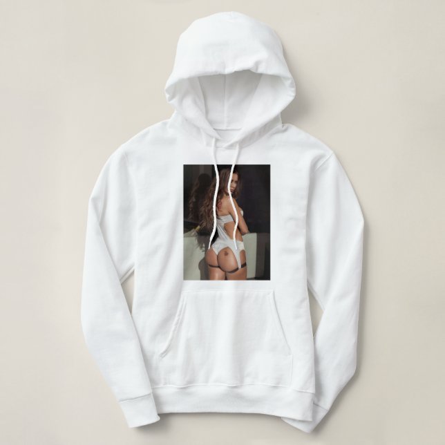 Funny Gift Lana Rhoades Cute Love Men Hoodie (Design Front)