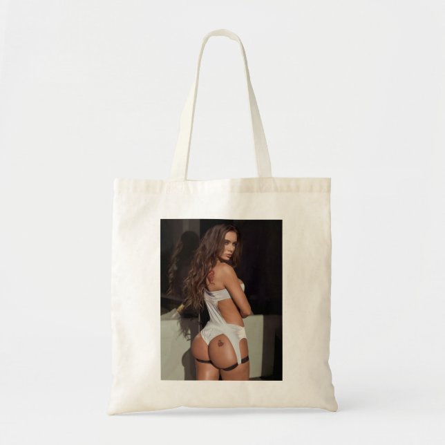 Funny Gift Lana Rhoades Cute Love Men Tote Bag (Front)