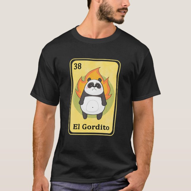 Funny Gift Mexican Lottery Bingo Spanish Tee Gift (Front)