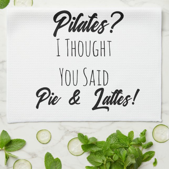 Funny Gift , Pilates ,Coffee ,Friend Gift Tea Towel (Folded)