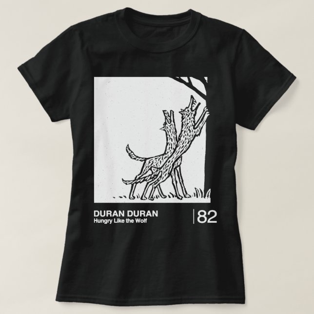 Funny Gifts British Duran Duran Rock Band Retro Wa T-Shirt (Design Front)