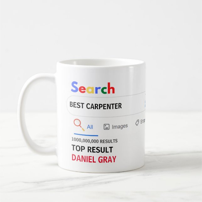 Funny Gifts CARPENTER HANDYMAN DECORATOR PAINTER  Coffee Mug (Left)