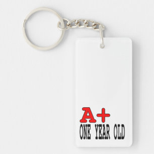 Funny Gifts for 1 Year Olds : A+ One Year Old Key Ring