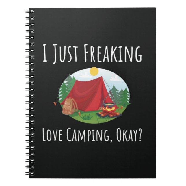 Funny Gifts For A Camping Lover Camper Adventure Notebook (Front)