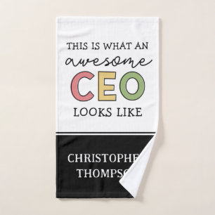 Funny Gifts for CEO Awesome CEO Boss Gifts Hand Towel