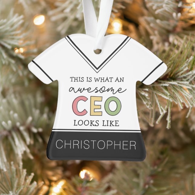 Funny Gifts for CEO | Awesome CEO Boss Gifts Ornament (Tree)
