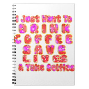 Funny Gifts for Coffee Lovers Spiral Notebook
