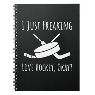 Funny Gifts For Hockey Fans Player Quote Lover Notebook