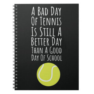 Funny Gifts For Tennis Players Female Humour Cool Notebook