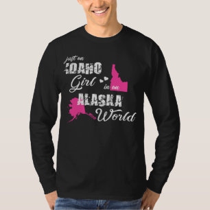 Funny Gifts Idaho Shirts Just an Idaho girl in an 