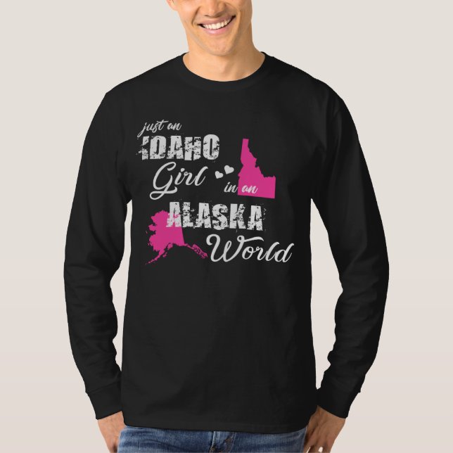 Funny Gifts Idaho Shirts Just an Idaho girl in an  (Front)