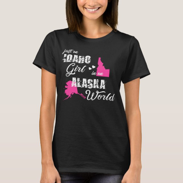 Funny Gifts Idaho Shirts Just an Idaho girl in an  (Front)