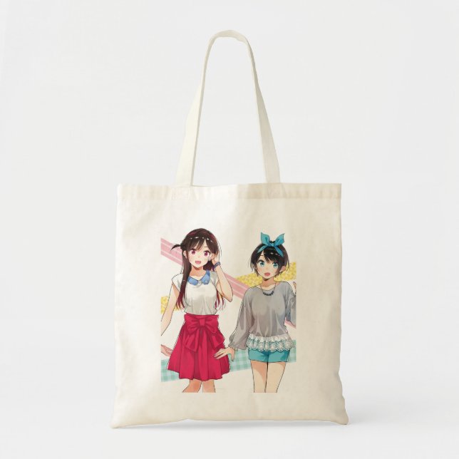 Funny Gifts Japanese Kanojo Comics Okarishimasu Id Tote Bag (Front)