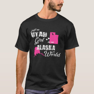 Funny Gifts Utah Shirts Just an Utah girl in an Al