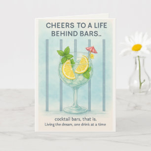 Funny Gin Lover Birthday Card Cocktail Humour
