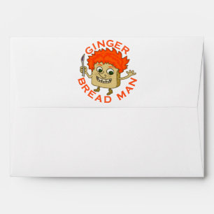 Funny Ginger Bread Man Christmas Pun Envelopes