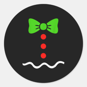 Funny Gingerbread Christmas Cookie Xmas Costume Ki Classic Round Sticker