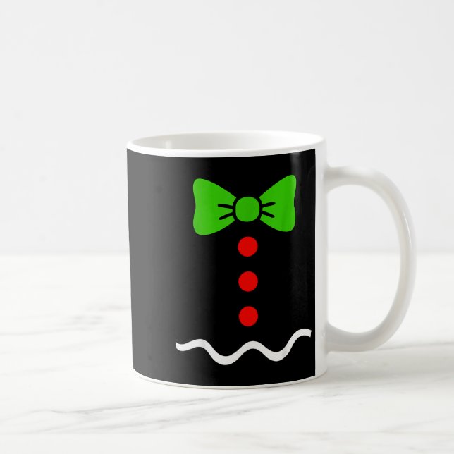 Funny Gingerbread Christmas Cookie Xmas Costume Ki Coffee Mug (Right)
