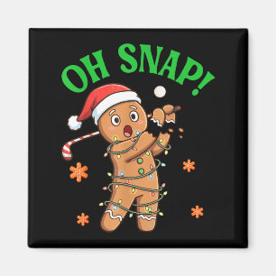 Funny Gingerbread Golf Christmas Cookie Oh Snap Sa Magnet