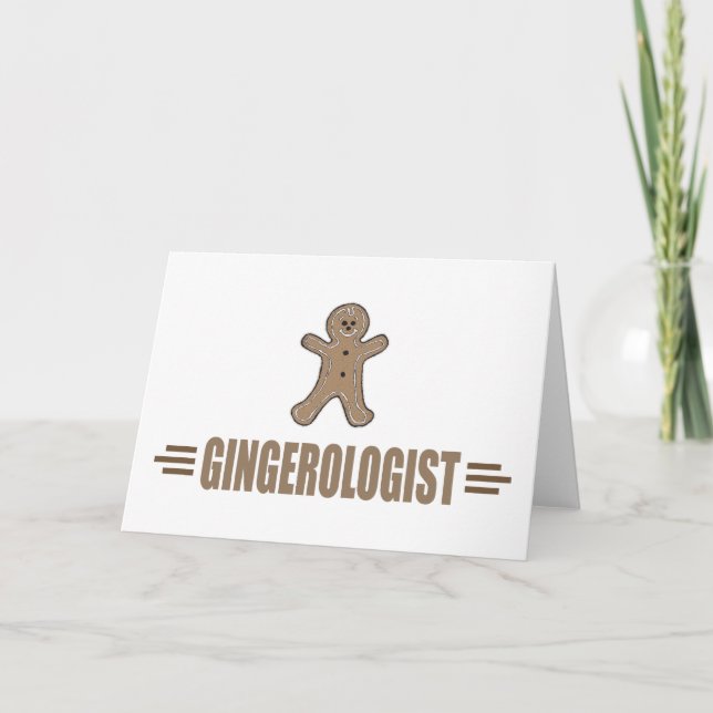 Funny Gingerbread Holiday Card (Front)