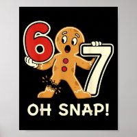 Funny Gingerbread Man 67 Six Seven For Adult Kids 