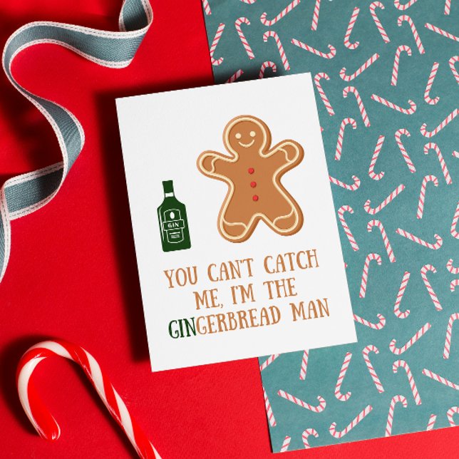Funny Gingerbread Man Christmas Card (Creator Uploaded)