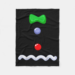 Funny Gingerbread Man Christmas Costume Fleece Blanket