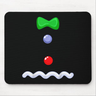 Funny Gingerbread Man Christmas Costume Mouse Pad