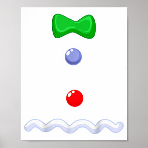Funny Gingerbread Man Christmas Costume Poster