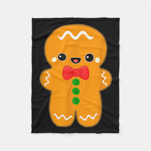 Funny Gingerbread Man Christmas Men Women Adult Yo Fleece Blanket
