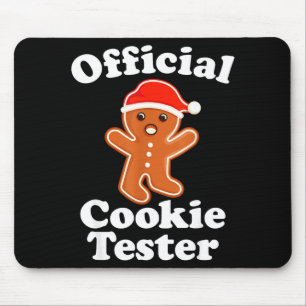 Funny Gingerbread Man Cookie Tester Christmas Mouse Pad