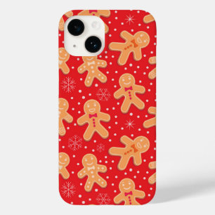 Funny Gingerbread man cookies pattern Case-Mate iPhone 14 Case