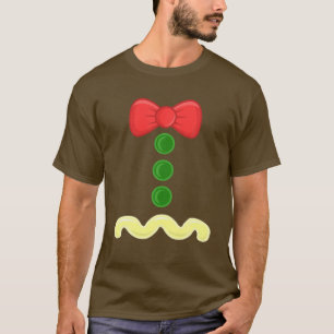 Funny Gingerbread Man Costume Christmas Men Women  T-Shirt