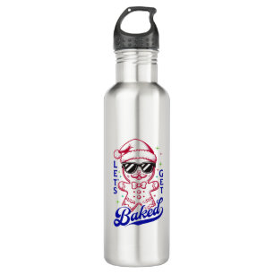 Funny Gingerbread Man - Let's Get Baked 710 Ml Water Bottle
