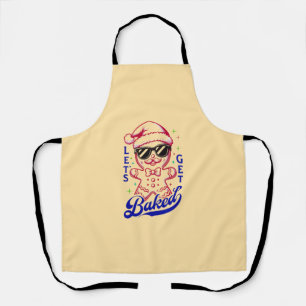 Funny Gingerbread Man - Let's Get Baked Apron