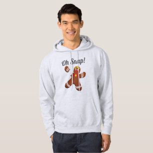 Funny Gingerbread Man Oh Snap Christmas Gift Hoodie