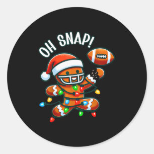 Funny Gingerbread Man Pajamas &amp; Pjs Xmas Holid Classic Round Sticker