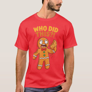 Funny Gingerbread Man Who Didhis Pun Cookies Women T-Shirt