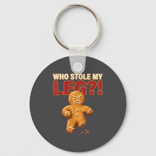 Funny Gingerbread Pun Cookies Who Stole My Leg Coo Key Ring