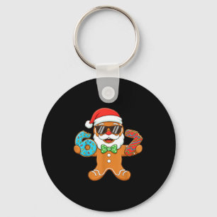 Funny Gingerbread Six Seven 67 Christmas Ice Cream Key Ring