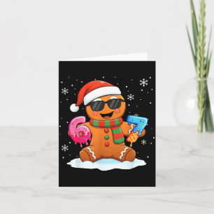 Funny Gingerbread Six Seven 67 Ice Cream Drip Chri Card