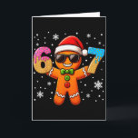 Funny Gingerbread Six Seven 67 Ice Cream Drip Chri Card<br><div class="desc">Funny Gingerbread Six Seven 67 Ice Cream Drip Christmas Boys</div>