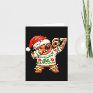 Funny Gingerbread Six Seven 67 Ice Cream Drip Chri Card