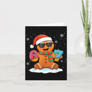 Funny Gingerbread Six Seven 67 Ice Cream Drip Chri Card