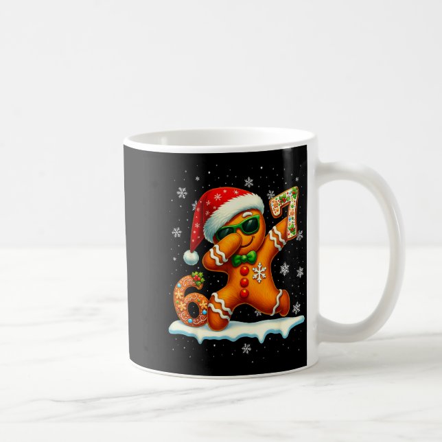 Funny Gingerbread Six Seven 67 Ice Cream Drip Chri Coffee Mug (Right)