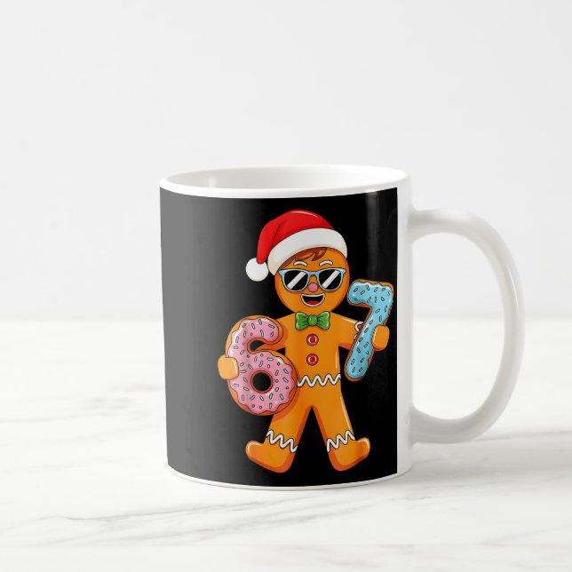 Funny Gingerbread Six Seven 67 Ice Cream Drip Chri Coffee Mug (Right)