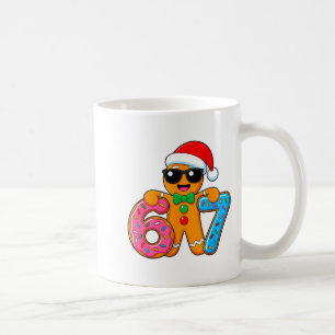 Funny Gingerbread Six Seven 67 Ice Cream Drip Chri Coffee Mug
