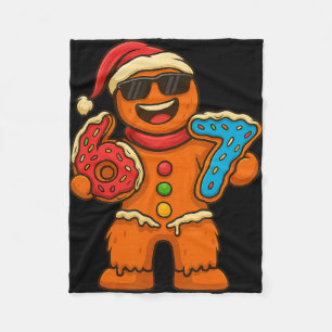 Funny Gingerbread Six Seven 67 Ice Cream Drip Chri Fleece Blanket